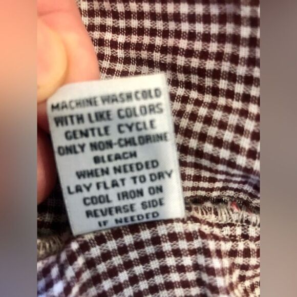 Pearl snap button 100% cotton plaid flannel - Picture 6 of 14